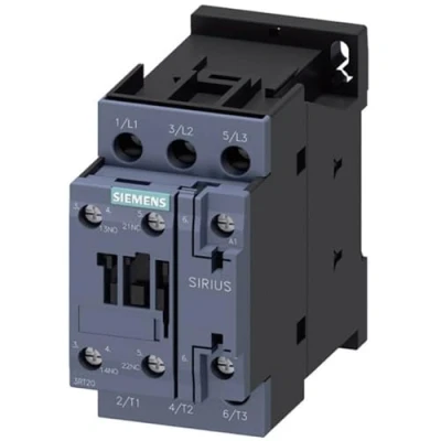 Image de Siemens 3rt20251 Ap00 Contacteur, AC 3, 7,5 kW/400 V, 1 NO + 1nc, 230 V 50 Hz, 3 pôles, SZ S0 Borne à vis, Blanc