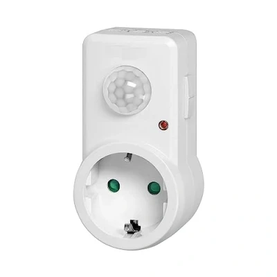 Image de Miratic Prise Detecteur de Mouvement 120 degrés IP20 280W version Schuko Allemande