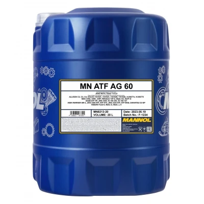 Image de MANNOL ATF AG60 MN8213 20 Huile Boite Automatique vert
