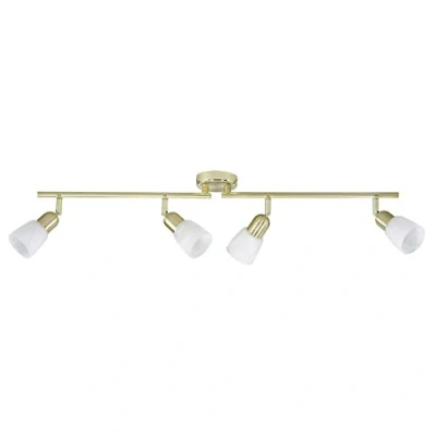 Image de BRILLIANT lampe Sofia spot tube 4flg laiton/blanc albâtre 4x D45, E14, 40W, adapté aux lampes à suspension (non inclus) Échelle A ++ E Bras pivotant/tête pivotante
