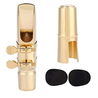 Image de Vbestlife Embouchure pour Saxophone Alto 7C en Laiton avec Coussinets Instruments de Musique