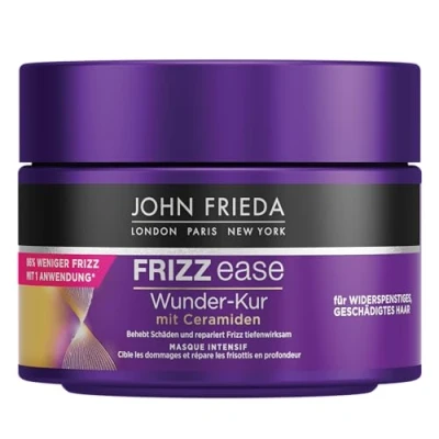Image de John Frieda Frizz Ease Cure capillaire efficace en profondeur Contenance : 250 ml Pour cheveux indisciplinés Réparation et renforcement intensifs