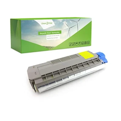 Image de Green2Print Toner Jaune 6000 Pages remplace OKI 46507505 pour C612N, C612DN, C612