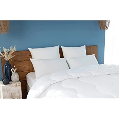 Image de Abeil Premium Oreiller Aerelle Soft Flex Percale de Coton 45 x 70 cm, fabriqué en France, Blanc