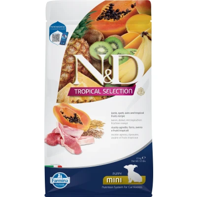 Image de N&amp;D Tropical nourriture pour chiots Agneau petit races 1,5 kg