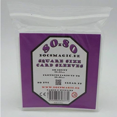 Image de docsmagic.de 100 Medium Square Board Game Sleeves 80 x 82