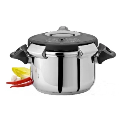 Image de Artame ART38310 Autocuiseur Vapeur, Appareil de Cuisson à Pression Ovni Tous Feux Dont Induction INOX Ø24cm, 10l