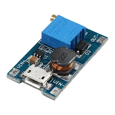 Image de 2 une planche Booster DC Step Up Module d&#039;alimentation d&#039;entrée 24 V à 5 9 12 28 avec micro USB Compatible Arduino