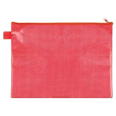 Image de VELOFLEX 2704020 Pochette zippée DIN A4, rouge, en EVA renforcé, 1 porte documents