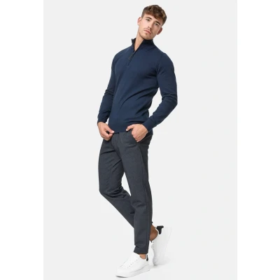 Image de Indicode Hommes Gore Pullover Pull composé à 80% de Coton Navy S