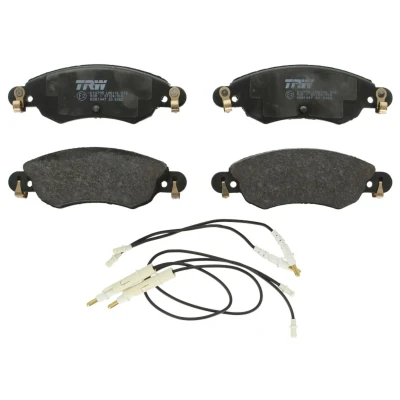 Image de TRW GDB1447 Jeu de plaquettes frein contact signal d&#039;usure inclus CITROËN: C5 II 5 portes, I portes