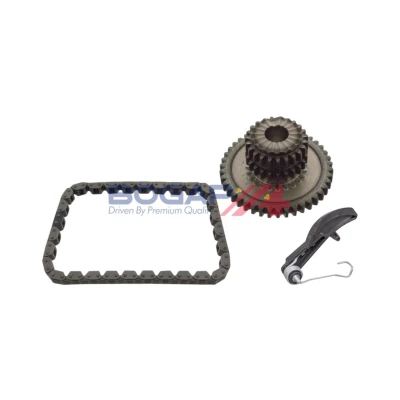 Image de BOGAP A1328221 Jeu de distribution à chaînes Chaîne faible bruit, fermée AUDI: A3 Sportback, Q7, A4 B8 Avant