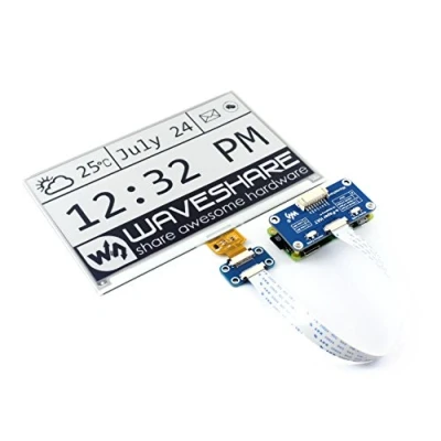 Image de IBest 7.5inch E Paper Display Hat Module 800x480 Resolution 3.3V/5V Two Color Ink epaper Screen for Raspberry Pi/Jetson Nano/Arduino/STM32 Support Full Refresh, SPI Interface