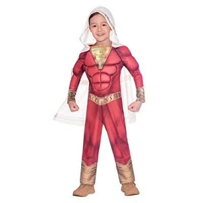 Image de amscan 8 10 Ans, Rouge Super hero Costume de Shazam Classique pour Halloween, 9906137