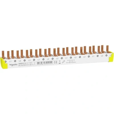 Image de Schneider A9Xph712 Rail de Peigne Raccordement Inférieur Facile à Couper Acti 9 3P+N 12 Modules 80A