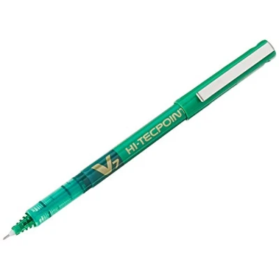 Image de Pilot Hi Tecpoint V7 Medium Point Liquid Ink Pen Green (Box of 12 units)