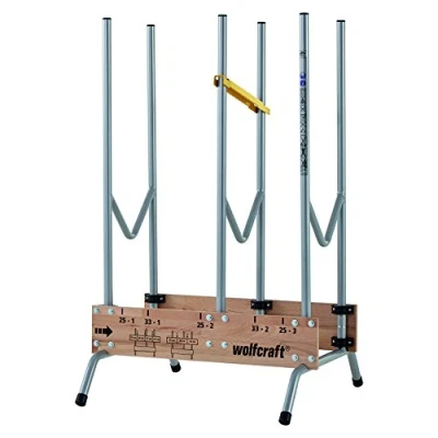Image de wolfcraft 5121000 Chevalet de Tronçonnage Sciage Bois Chauffage Pliable et Mobile Bûches 1,00 m jusqu&#039;à 150 kg