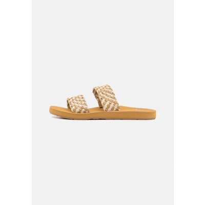Image de Roxy Porto Slide Mules, Femme, Taille: 38, Natural Textile