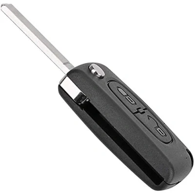 Image de SALPIE Coque de clé Compatible avec Citroën C2 C3 C4 C5 Picasso 2 Boutons Peugeot 107 206 207 307 308 406 407 Télécommande (Lama VA2, GUSCIO TASTI)