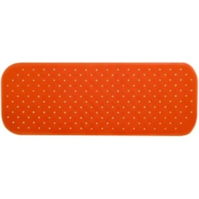 Image de Tapis Fond de baignoire antidérapant Caoutchouc CLASS MSV 36x97cm Orange