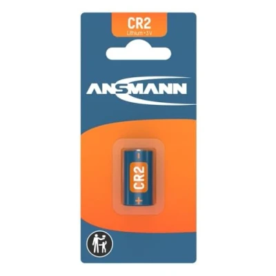 Image de ANSMANN CR2 pile au lithium 3V, 1 pièce, CR15270, pour appareil photo ouverture de porte garage, système d&#039;alarme, déclencheur radio, appareils mesure, sonnette