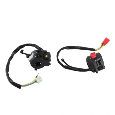 Image de commodo moto,Clignotant Moto Led,Comando Start Manubrio Moto,Comodo Universel,Interrupteur De Guidon Moto,2 X Universal 22 Mm 7/8 &#039;&#039; Klaxon Clignotant Commutateur Commande Lu