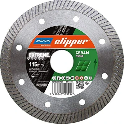 Image de Norton Clipper 70184644760 SuperGresXT Evo Disques diamant 125 x 22,23 mm Gris/Argent