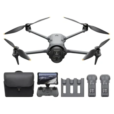 Image de Bundle Créateur DJI Mavic 4 Pro 512 Go avec RC 2, drone phare à triple caméra Hasselblad CMOS 4/3 100 MP, temps de vol maximal 51 min, trois batteries, station recharge