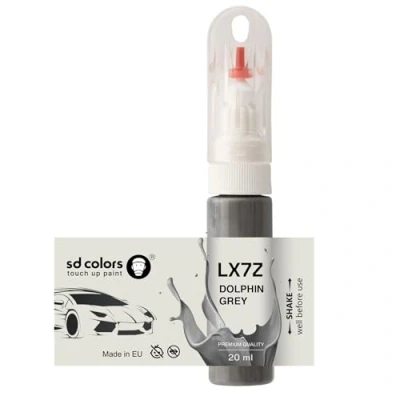 Image de SD COLORS Peinture de retouche gris dauphin LX7Z 20 ML Pinceau pratique pour réparer les rayures (juste la peinture)