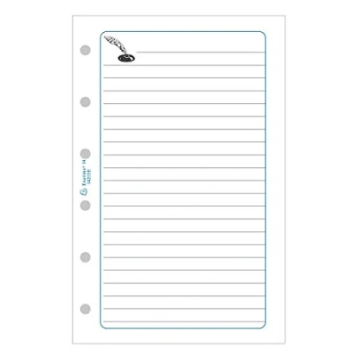Image de Exacompta 14215E Recharge feuilles de notes lignées perforées pour Organiseur Exatime 14 Feuillets blancs