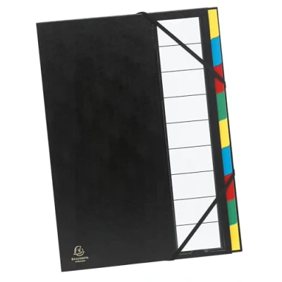 Image de Trieur rigide ordonator dos extensible 9 compartiments couleurs assorties