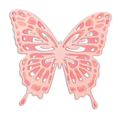 Image de Sizzix Matrice de découpe Thinlits Set 3pcs 664394 Ailes Détaillées Jessica Scott, Multicolore, Taille unique