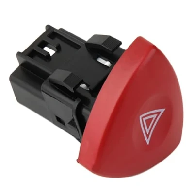 Image de FanPaYY 8200442724 Bouton de commutateur Voyant Danger Rouge d&#039;avertissement Urgence Interrupteur feu détresse pour Espace MK4 Laguna MK2 Trafic Vauxhall Vivaro