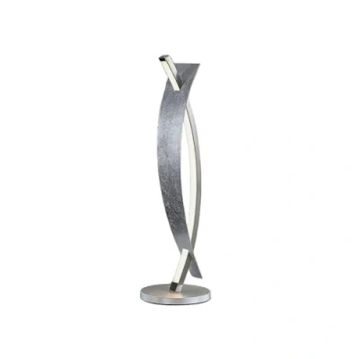 Image de LED Lampe a poser Marija à intensité variable (Moderne) en Argent Métal e. a. pour Salon &amp; Salle manger (1 lampe,à), de Chevet, Table,