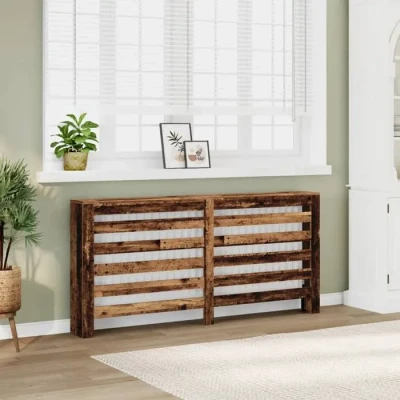 Image de vidaXL cache radiateur vieux bois 175x20x82 cm dingénierie bouchon de haut à 852715