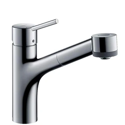 Image de hansgrohe Talis M52 Mitigeur de cuisine avec douchette extractible, 2 jets, Robinet hauteur sous bec 170 mm, Robinetterie pivotant et extensible, Chromé, 32841000