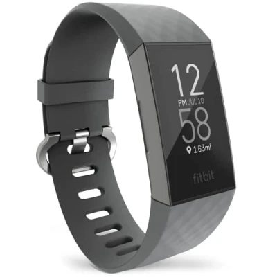 Image de Digicharge Bracelet de Rechange pour FitBit Charge 4 3 d’activité, Bandes Sport Classiques Femmes Hommes, Choix Couleurs et Tailles, Sport, Petit Grand