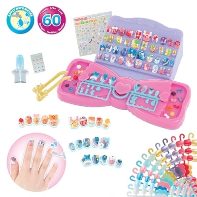Image de Aquabeads Nail Studio d&#039;ongles à décorer Loisir créatif et activité Manuelle pour enfants de 4ans et+ Manucure 35027, Multicolore
