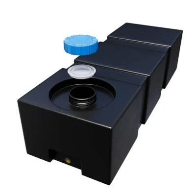 Image de Varile NEO Réservoir d&#039;eau potable, 120 l, résistant au transport, convient à un usage alimentaire, pour bateau, camping car, remorque, noir