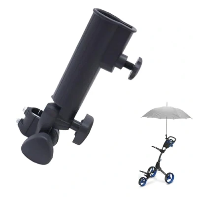 Image de DeWin Support à Parapluie Golf, Porte pour Chariot de Golf Réglable en Plastique Universel Tirer Vélo Voiture(Noir)