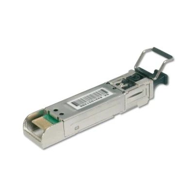 Image de DIGITUS Module SFP Gigabit Universel 1,25 Gbit/s Version Industrielle Mini GBIC pour Fibre Optique multimode LC Duplex Longueur d&#039;onde 850 nm portée 550 m Plug &amp; Play