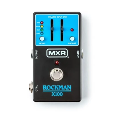 Image de MXR X100 Rockman Pédale Analog Tone Processor avec 4 préréglages, compression calibrée et Chorus Bucket Brigade