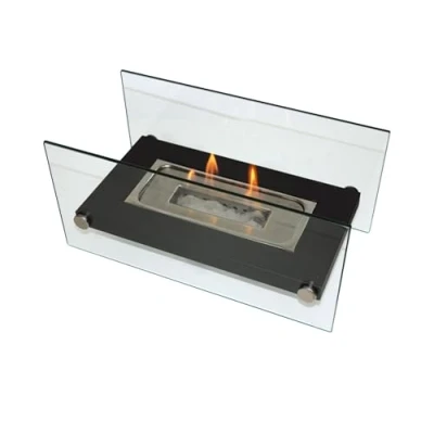 Image de PURLINE Biofireplace de table Foyer au bioéthanol portable pour l&#039;intérieur et l&#039;extérieur ONIROS Tabletop avec brûleur en acier inoxydable