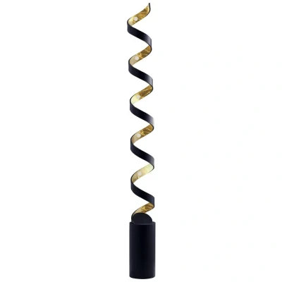 Image de Eco Light Lampadaire LED Helix en noir doré