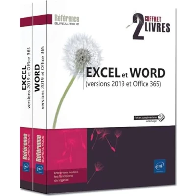 Image de Excel et Word (versions 2019 Office 365) Coffret de deux livres