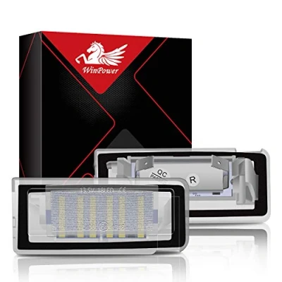 Image de WinPower LED Éclairage plaque immatriculation Compatible avec Audi TT 18SMD Pas d&#039;erreur, 2 Pièces