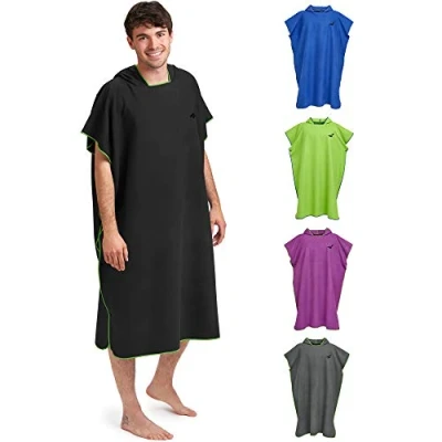 Image de Fit Flip Serviette à Changement légère et séchage Rapide Aussi comme Poncho en Microfibre, Surf Taille: L Couleur: Noir Vert