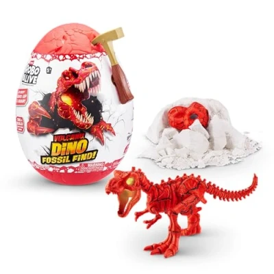 Image de ROBO ALIVE Volcano Dino Fossil Find (T Rex), Dinosaure robotique, préhistorique, Creuser et Explorer