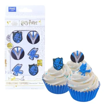 Image de PME Harry Potter Set de 6 Toppers Cupcakes Comestibles, Serdaigle/Ravenclaw