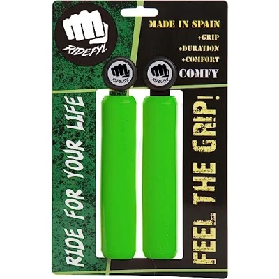 Image de Ridefyl 10520 Poignées de vélo Mixte, Vert, Taille Unique